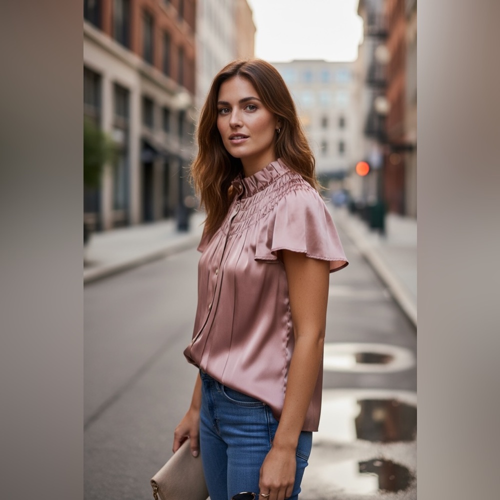 Prada Dusty Rose Blouse